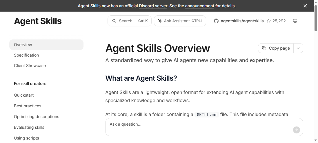 Agent Skills 标准官网